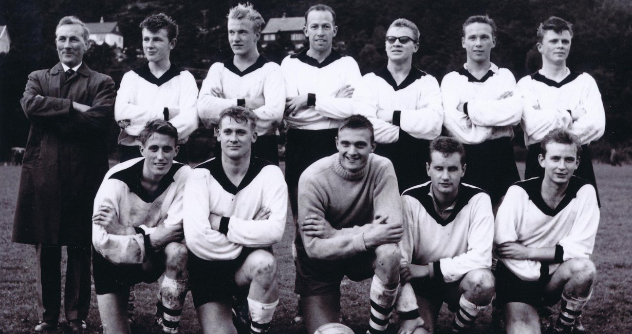 Arnalaget som blei kretsmestrar i fotball i 1962.