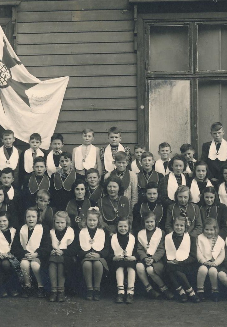 Losje Trygg, barnelosjen i april 1945.