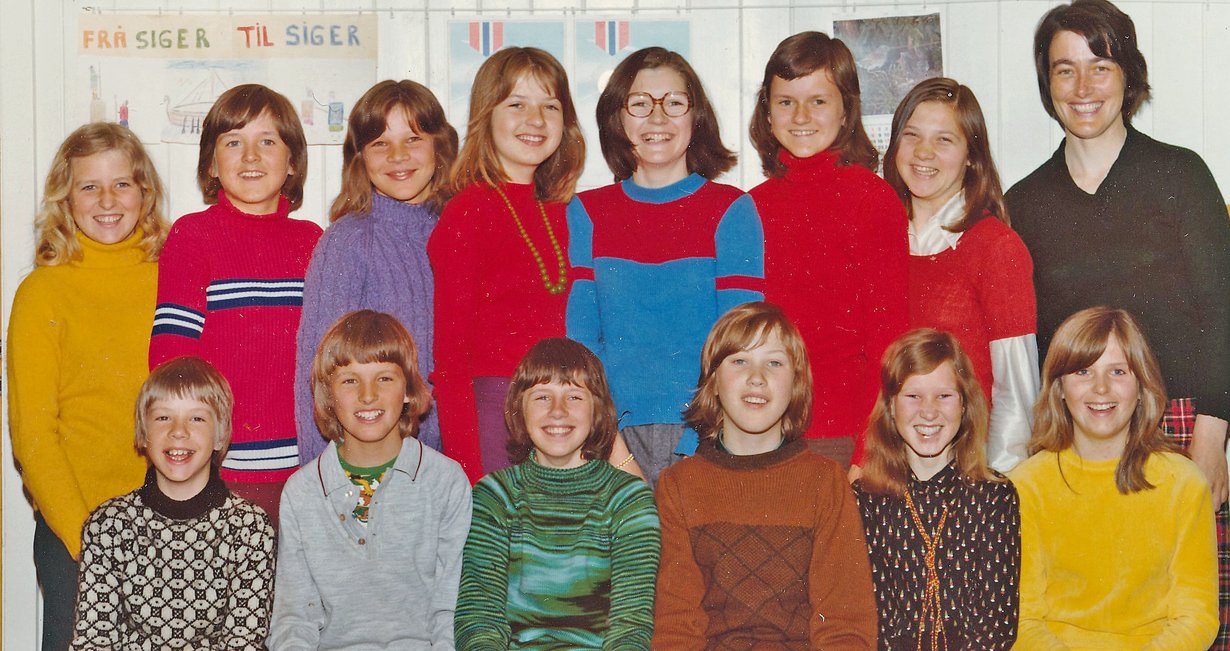 Haugland skule 6. klasse 1974/75